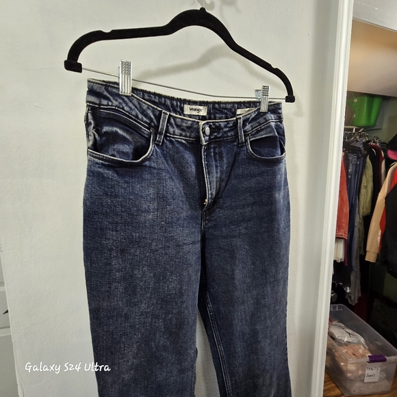 Wrangler Women's Dark Blue Flare Jeans - Picture 5 of 8